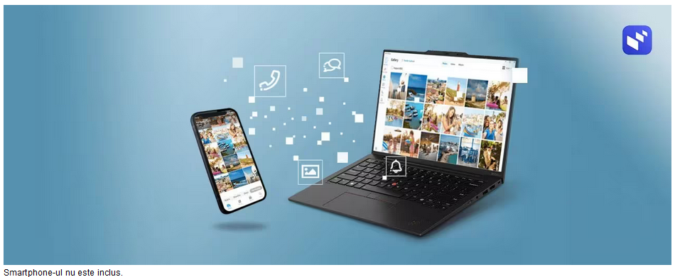 Interactiunea multi-dispozitiv optimizata pentru Lenovo X1 Carbon Gen 12 Intel® Core™ Ultra 7