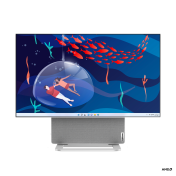 PC all-in-one Lenovo Yoga AIO 7 27APH8, Procesor AMD Ryzen™ 7 8845HS up to 5.10GHz, 27" FHD (1920x1080) IPS anti-glare 350 nits, RAM 32GB(1x32GB) 6400 LPDDR5x, 1TB SSD M.2 PCIe NVMe, nVidia GeForce RTX 4050 6GB, culoare Cloud Grey, FreeDOS