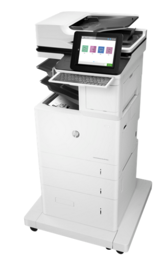 Imprimanta laser multifunctionala monocrom A4, HP LaserJet Enterprise MFP M635z, 61 ppm, duplex, ADF, USB, retea, Wi- Fi, toner 