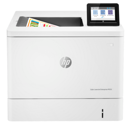 Imprimanta laser color A4, HP color LaserJet Enterprise M555dn, 38 ppm, duplex, 1200 x 1200 dpi, USB, retea, ecran tactil, toner
