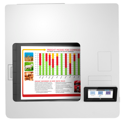 Imprimanta laser color A4, HP color LaserJet Enterprise M555dn, 38 ppm, duplex, 1200 x 1200 dpi, USB, retea, ecran tactil, toner