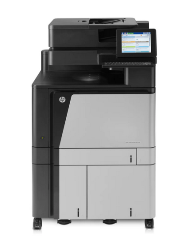 Imprimanta laser multifunctionala color A4, HP Color LaserJet Enterprise Flow  M880+,46 ppm, duplex, ADF, USB, Retea, ecran tactil, toner starter kit black si color 