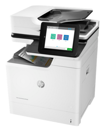 Imprimanta laser multifunctionala color A4, HP Color LaserJet Enterprise MFP M681dh, 47 ppm, duplex, ADF, USB, Retea, ecran tactil,toner
