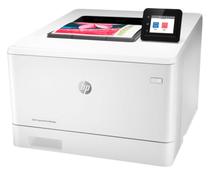 Imprimanta laser color A4, HP LaserJet Pro color M454dw, 27 ppm, duplex, USB, Retea, Wi-Fi, ecran tactil , toner set