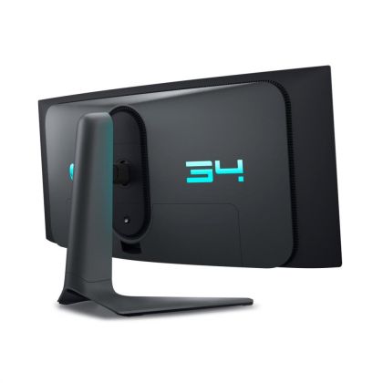 Monitor LED Dell Alienware curbat AW3423DWF, 34" WQHD (3440x1440), QD-OLED, 250nits, 0.1ms, 165Hz, culoare negru