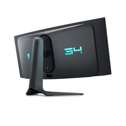 Monitor LED Dell Alienware curbat AW3423DWF, 34" WQHD (3440x1440), QD-OLED, 250nits, 0.1ms, 165Hz, culoare negru