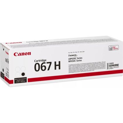 Toner original Canon 067H, culoare black, pentru Canon LBP-631 / LBP-631-cw / LBP-633 / LBP-633cdw / MF-651 / MF- 651cw / MF-655 / MF-655cdw / MF-657 / MF-657cdw, capacitate 3.130 pagini