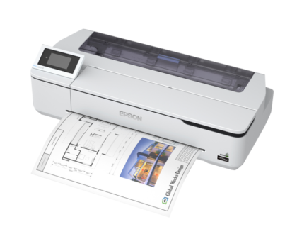 Plotter Epson SureColor SC-T2100 24 inch, A1, FARA STAND, 2.400 x 1.200 DPI, RAM 1GB, USB, retea, Wi-Fi, cartuşe de cerneală individuale