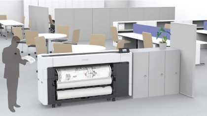 Plotter Epson SureColor SC-T5700D 36 inch, A0, 2400 x1200 dpi, RAM 4GB, USB, retea, cartuse de cerneala individuale.