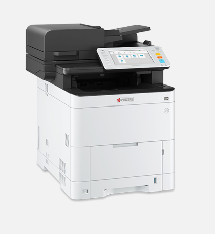 Imprimanta multifunctionala laser color A4, Kyocera ECOSYS MA3500cifx, 35 ppm, duplex, fax, 1200x1200 dpi, RAM 1.5 GB, USB, Retea, starter toner set
