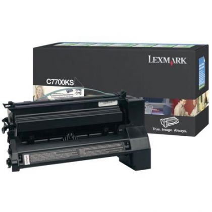 Toner original Lexmark  C7700KS , culoare black, capacitate 6000 de pagini