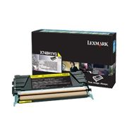 Toner original Lexmark X748H1YG, culoare yellow, capacitate 10000 de pagini