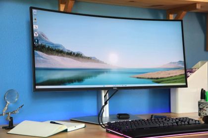 Monitor LED Dell curbat U3824DW, 38" WQHD+ (3840x1600), IPS, 300nits, 5ms, 60Hz, culoare Black-Silver
