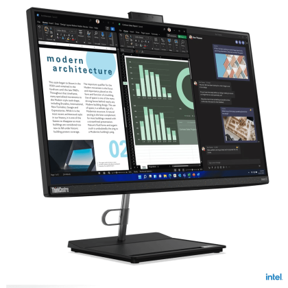 PC all-in-one Lenovo ThinkCentre neo 30a 24 Gen 4, Procesor 13th Intel Core i5-13420H up to 4.6GHz, 24" FHD (1920x1080) UWVA anti-glare 250 nits, ram 16GB (1x 16GB) 3200 DDR4, 512GB SSD M.2 PCIe NVMe, Intel® UHD Graphics, culoare Raven Black, Free DOS