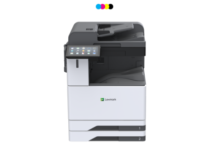 Imprimanta multifunctionala laser color A3, Lexmark CX942adse, 45 ppm, duplex, ADF, 1200x1200 dpi, RAM 4GB, USB, retea, panou tactil, starter toner