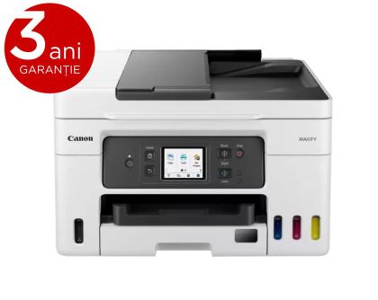 Imprimanta multifunctionala inkjet color Canon MAXIFY GX4040 A4, 18ppm, 600x1200 dpi, duplex, ADF, USB, LAN, Wi-Fi, starter cerneala