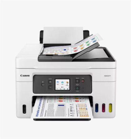 Imprimanta multifunctionala inkjet color Canon MAXIFY GX4040 A4, 18ppm, 600x1200 dpi, duplex, ADF, USB, LAN, Wi-Fi, starter cerneala