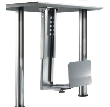 NM PC Under Desk Mount 13-23cm, argintiu