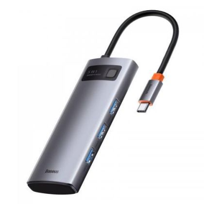 Dock. Station Baseus Metal Gleam 5 in 1