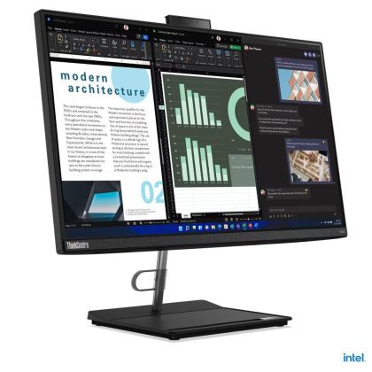 PC all-in-one Lenovo ThinkCentre neo 30a 24 Gen 4, Procesor 13th Intel Core i7-13620H up to 4.9GHz, 24" FHD (1920x1080) UWVA anti-glare 250 nits, RAM 16GB (1x 16GB) 3200 DDR4, 1TB SSD M.2 PCIe NVMe, Intel® UHD Graphics, culoare Raven Black, No OS