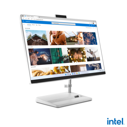 PC all-in-one Lenovo IdeaCentre 3 24IAP7 AIO, Procesor 13th Intel Core i7-13620H up to 4.90GHz, 23.8" FHD (1920x1080) UWVA anti-glare 250 nits, RAM 16GB (2x8GB) 3200 DDR4, 1 TB SSD M.2 PCIe NVMe, Intel UHD Graphics, culoare White, FreeDOS.