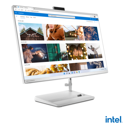 PC all-in-one Lenovo IdeaCentre AIO 3 27IAP7, Procesor 13th Intel Core i7-13620H up to 4.9GHz, 27" FHD (1920x1080) IPS anti-glare 250 nits, RAM 16GB (2x 8GB) 3200 DDR4, 1TB SSD M.2 PCIe NVMe, Intel UHD Graphics, culoare White, FreeDOS