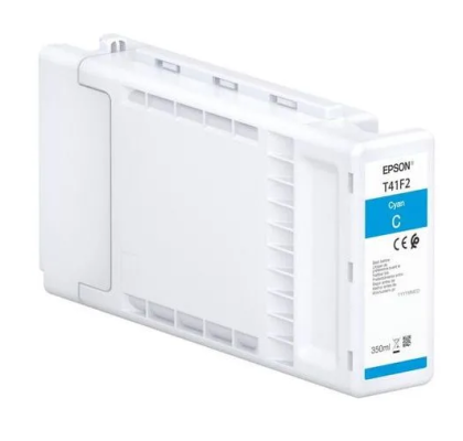 Cartus cerneala original EPSON T41F2, culoare cyan pentru Plotter Epson SureColor SC-T3400 / T5400 / T5400M/ T3405/ T3405N/ T5405, capacitate 350ml