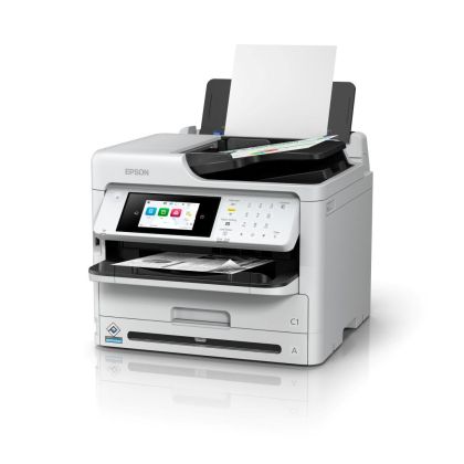 Imprimanta multifunctionala inkjet monocrom Epson WorkForce Pro WF-M5899DWF A4, 34ppm, 1200x2400 dpi, duplex, ADF, USB, LAN, Wi-Fi, starter cerneala