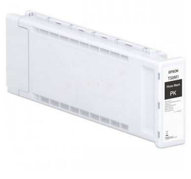 Cartus cerneala original Epson T50M1 UltraChrome XD3 Photo Black, culoare photo black, pentru Plotter Epson SureColor SC-3700D / SC-3700E / SC- 3700DE / SC-5700D / SC-5700DM / T7700D / 7700DM, capacitate 700ml.