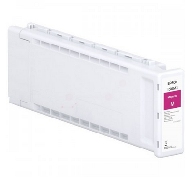 Cartus cerneala original Epson T50M3 UltraChrome XD3 Magenta, culoare magenta, pentru Plotter Epson SureColor SC-3700D / SC-3700E / SC- 3700DE / SC-5700D / SC-5700DM / T7700D / 7700DM, capacitate 700ml.
