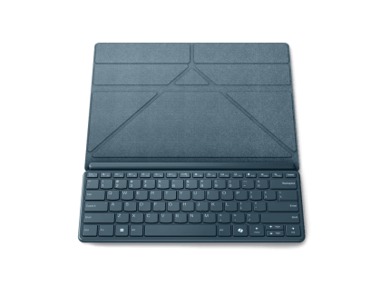 Laptop Lenovo Yoga Book 9 13IMU9, Procesor Intel Core Ultra 7 155U up to 4.8GHz, 2x 13.3" 2.8K (2880x1800) OLED 400nits gloss touch, ram 32GB soldered 7467Mhz LPDDR5x, 1TB SSD M.2 PCIe NVMe, Intel Graphics, culoare albastru, Windows11 Home
