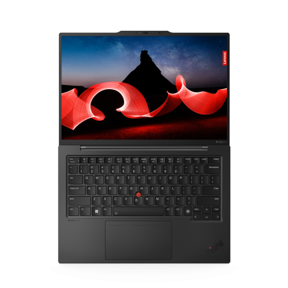 Laptop Lenovo ThinkPad X1 Carbon Gen 12, Procesor Intel Core Ultra 7 155U up to 4.8GHz, 14" 2.8K (2880x1800) OLED 400nit anti-glare, touch, ram 32GB soldered 6400MHz LPDDR5x, 1TB SSD M.2 PCIe NVMe, Intel Graphics, culoare Black, Windows11 Pro