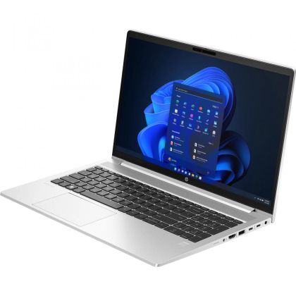 Laptop HP ProBook 450 G10, Procesor 13th Generation Intel Core i7 1355U up to 5.0GHz, 15.6" FHD (1920x1080) IPS 250nits anti-glare, ram 16GB(1x16GB)3200MHz DDR4, 512GB SSD M.2 PCIe NVMe, Intel Iris Xe Graphics, culoare Silver, DOS
