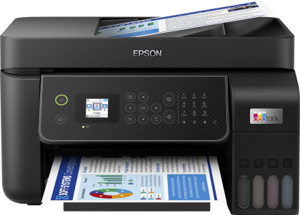 Imprimanta multifunctionala inkjet color Epson EcoTank L5310 A4, 33ppm, 5760x1440 dpi, ADF, USB, LAN, Wi-Fi, starter cerneala