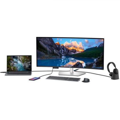 Monitor LED Dell U4025QW, 39.7" 5K2K (5120x2160), IPS, 600nits, 5ms, 120Hz, culoare Silver