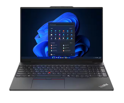 Laptop Lenovo ThinkPad E16 Gen2 (Intel), Procesor Intel Core Ultra 7 155H up to 4.8GHz, 16" WUXGA (1920x1200) IPS 300nits anti-glare, ram 16GB (1x16GB) 5600MHz DDR5, 512GB SSD M.2 PCIe NVMe, Intel® Arc™ Graphics, culoare black, Windows11 Pro