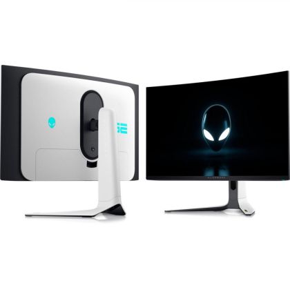 Monitor LED Dell Alienware AW3225QF, 32" 4K UHD (3840x2160), QD-OLED, 250nits, 0.03ms, 240Hz, culoare Black-White