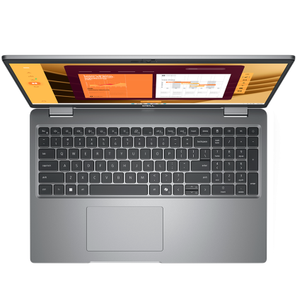 Laptop Dell Latitude 5550, Procesor Intel Core  Ultra 7 165H up to 5.0GHz, 15.6"FHD (1920x1080) IPS anti-glare 250nits, ram 32GB (2x16GB) 5600MHz DDR5, 1TB SSD M.2 PCIe NVMe, Intel Arc graphics, culoare grey, Windows11 Pro