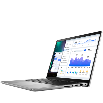 Laptop Dell Vostro 3440, Procesor Gen 13th Intel Core i5-1334U up to 4.6GHz, 14" FHD+ (1920x1200) IPS Anti-Glare 120Hz, RAM 16GB (2x8GB) DDR5 4400MHz, 512GB SSD M.2 PCIe Gen4, Intel Iris Xe Graphics, culoare Titan Gray,Linux.