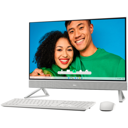 PC all-in-one Dell Inspiron 7730, Procesor Intel Core Ultra 7 150U up to 5.4 GHz, 27" FHD (1920x1080) IPS anti-glare 250 nits, RAM 16GB (2x8GB) 3200MHz DDR4, 1TB SSD M.2 PCIe NVMe, NVIDIA GeForce MX570A, culoare alb, Windows 11 Pro