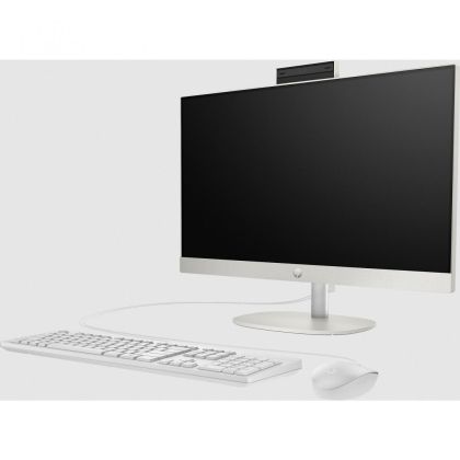 PC all-in-one HP ProOne 240 G10, Procesor 13th Generation Intel Core i5 1335U up to 4.6GHz, 23.8" FHD (1920x1080) UWVA anti-glare 250 nits, ram 16GB (1x16GB) 3200MHz DDR4, 512GB SSD M.2 PCIe NVMe, Intel Iris Xe Graphics, culoare Silver, DOS