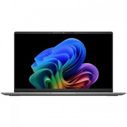 Laptop ASUS Vivobook S 15 OLED, procesor Qualcomm Snapdragon X Elite X1E 78 100, up to 3.4GHz, 15.6", 3K (2880 x 1620) OLED, RAM 32GB LPDDR5X, 1TB SSD M.2 PCIe NVMe, Qualcomm Adreno GPU, culoare Cool Silver, Windows 11 Pro
