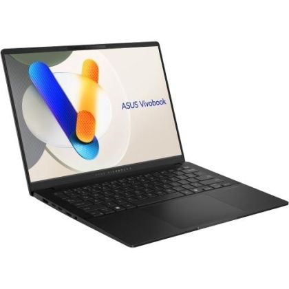 Laptop ASUS Vivobook S 14 OLED, procesor AMD Ryzen 7 8845HS, up to 5.1GHz, 14", 3K (2880 x 1800) OLED 400nits, RAM 16GB LPDDR5X, 1TB SSD M.2 PCIe NVMe, AMD Radeon Graphics, culoare Neutral Black, Free DOS