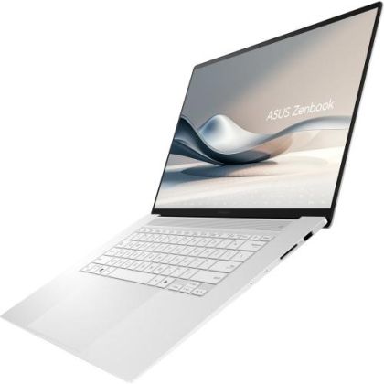 Laptop ASUS Zenbook S16 OLED, procesor AMD Ryzen AI 9 HX 370, up to 5.1GHz, 16", 3K (2880 x 1800) OLED 400nits, RAM 32GB LPDDR5X, 2TB SSD M.2 PCIe NVMe, AMD Radeon 890M Graphics, culoare Scandinavian White, Windows 11 Pro