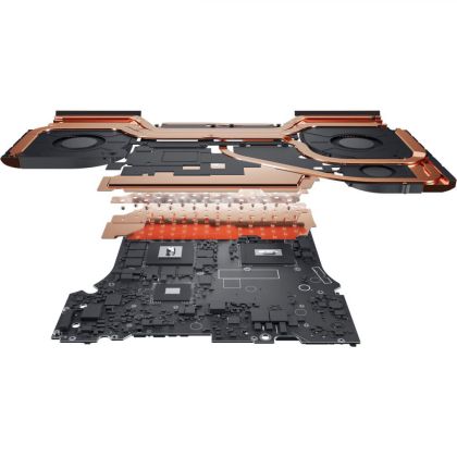 Laptop Dell Alienware M18 R2, Procesor gen 14 Intel Core i9-14900HX up to 5.8GHz, 18.0" QHD+ (2560x1600) 165Hz, RAM 64GB DDR5 5200MHz (2x32GB), 2TB SSD M.2 PCIe NVMe, NVIDIA GeForce RTX 4090 16GB, culoare Dark Metallic Moon, Windows 11 Pro