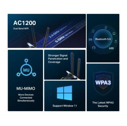 Mercusys MA30E AC1200 Wi-Fi BTPC Adapter