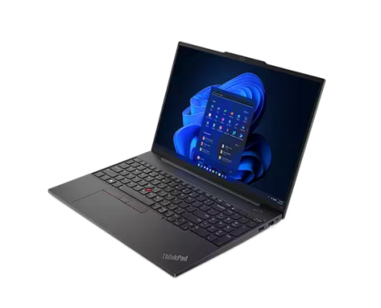 Laptop Lenovo ThinkPad E16 Gen1 (AMD), Procesor AMD Ryzen 7 7730U up to 4.5GHz, 16" WUXGA (1920x1200) IPS 300nits anti-glare, ram 8GB soldered 3200MHz DDR4, 512GB SSD M.2 PCIe NVMe, AMD Radeon Graphics, culoare Black, Windows11 Pro