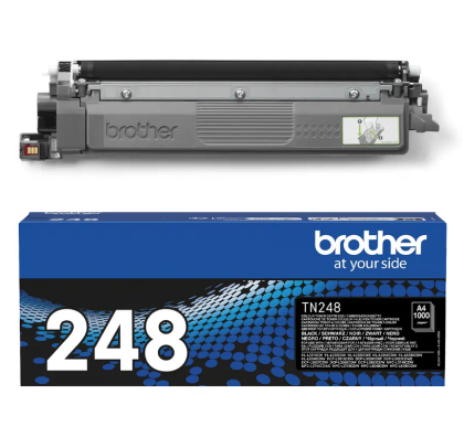 Toner original Brother TN-248BK, culoare black pentru Brother DCP-L3560CDW, MFC-L8340CDW, HI-L8230CDW, HI-L8240CDW, HL-L3220CW, DCP-3520CDW, MFC-L3740CDW, MFC-L8390CDW, capacitate 1.000 pagini