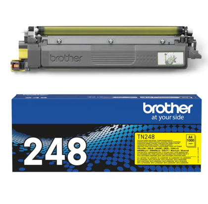 Toner original Brother TN-248Y, culoare yellow pentru Brother DCP-L3560CDW, MFC-L8340CDW, HI-L8230CDW, HI-L8240CDW, HL-L3220CW, DCP-L3520CDW, MFC-L3740CDW, MFC-L8390CDW, capacitate 1.000 pagini