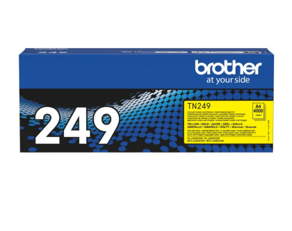 Toner original Brother TN-249Y, culoare yellow pentru Brother MFC-L8340CDW, HI-L8230CDW, HI-L8240CDW, MFC-L8390CDW, capacitate 4.000 pagini